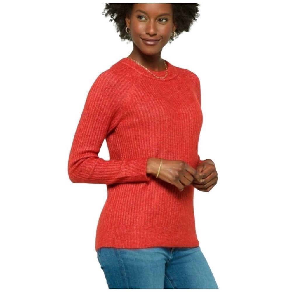 Vero MODA Stitch Fix NWT Leroya burnt orange crew neck sweater size L